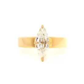 1.13 ct Marquise Diamond Temple Ring