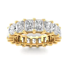 14K & 18K Gold Princess Cut Diamond Eternity Ring