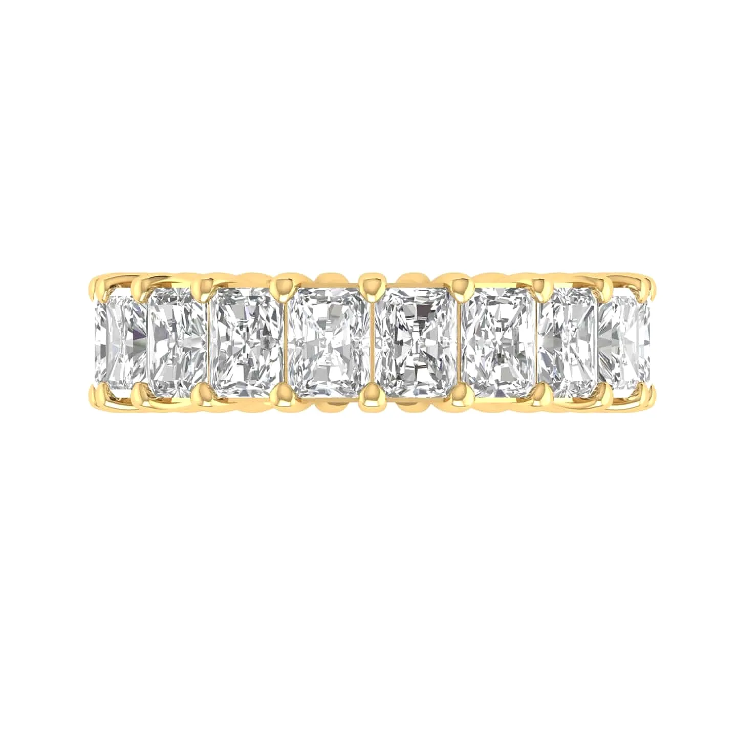 14K & 18K Gold Princess Cut Diamond Eternity Ring