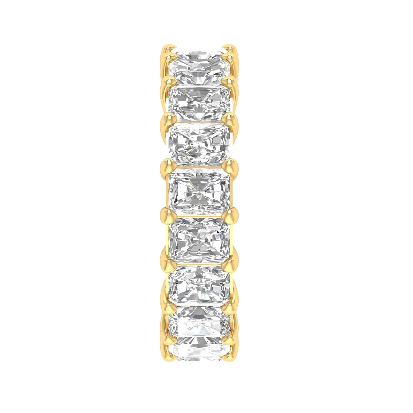 14K & 18K Gold Princess Cut Diamond Eternity Ring