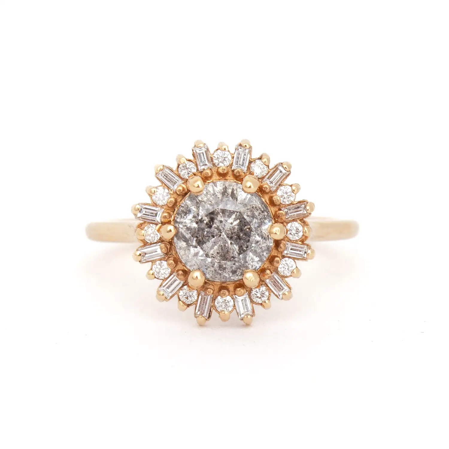 1.50 ct Salt & Pepper Diamond Arielle Ring