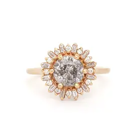 1.50 ct Salt & Pepper Diamond Arielle Ring