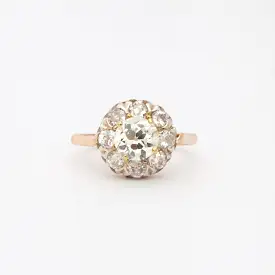 1.81 ctw Victorian Cluster Ring