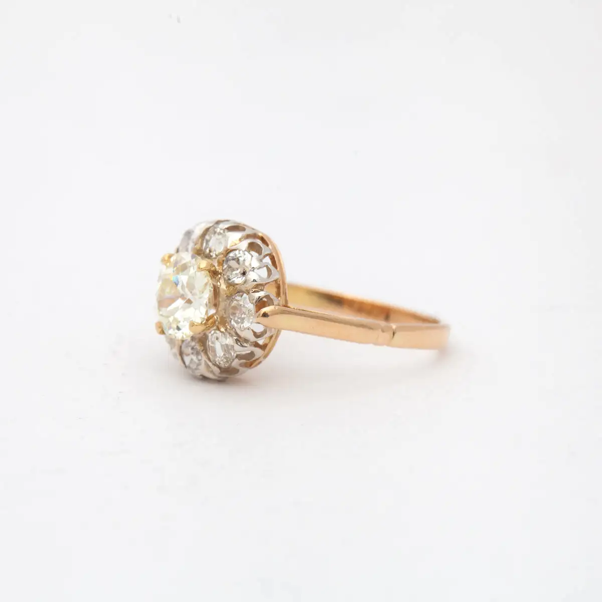 1.81 ctw Victorian Cluster Ring