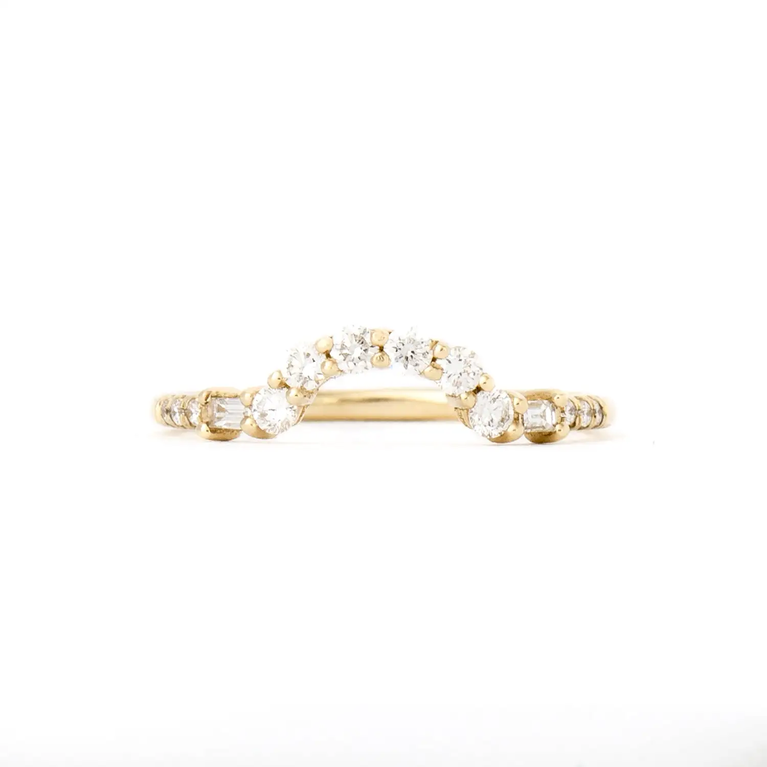 Baguette Diamond Arch Ring