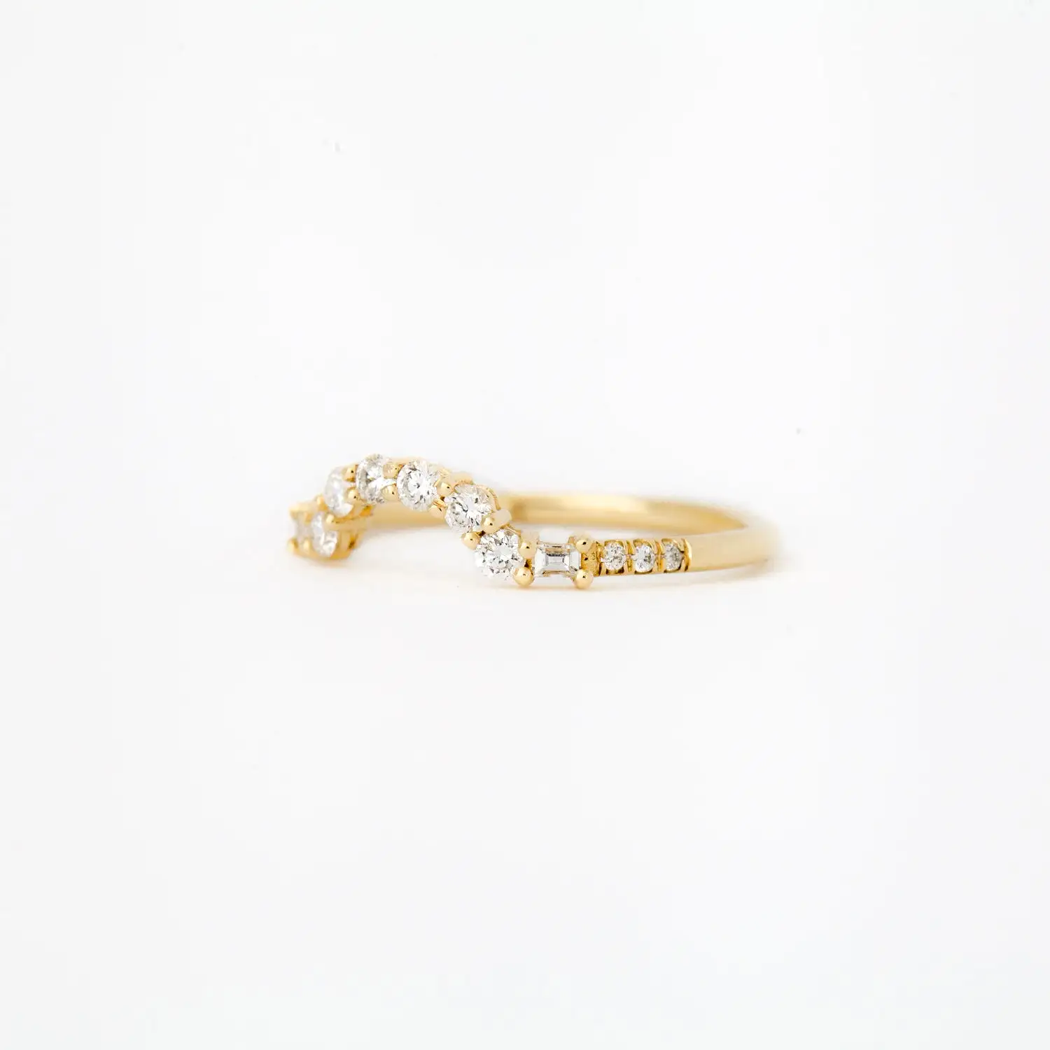 Baguette Diamond Arch Ring