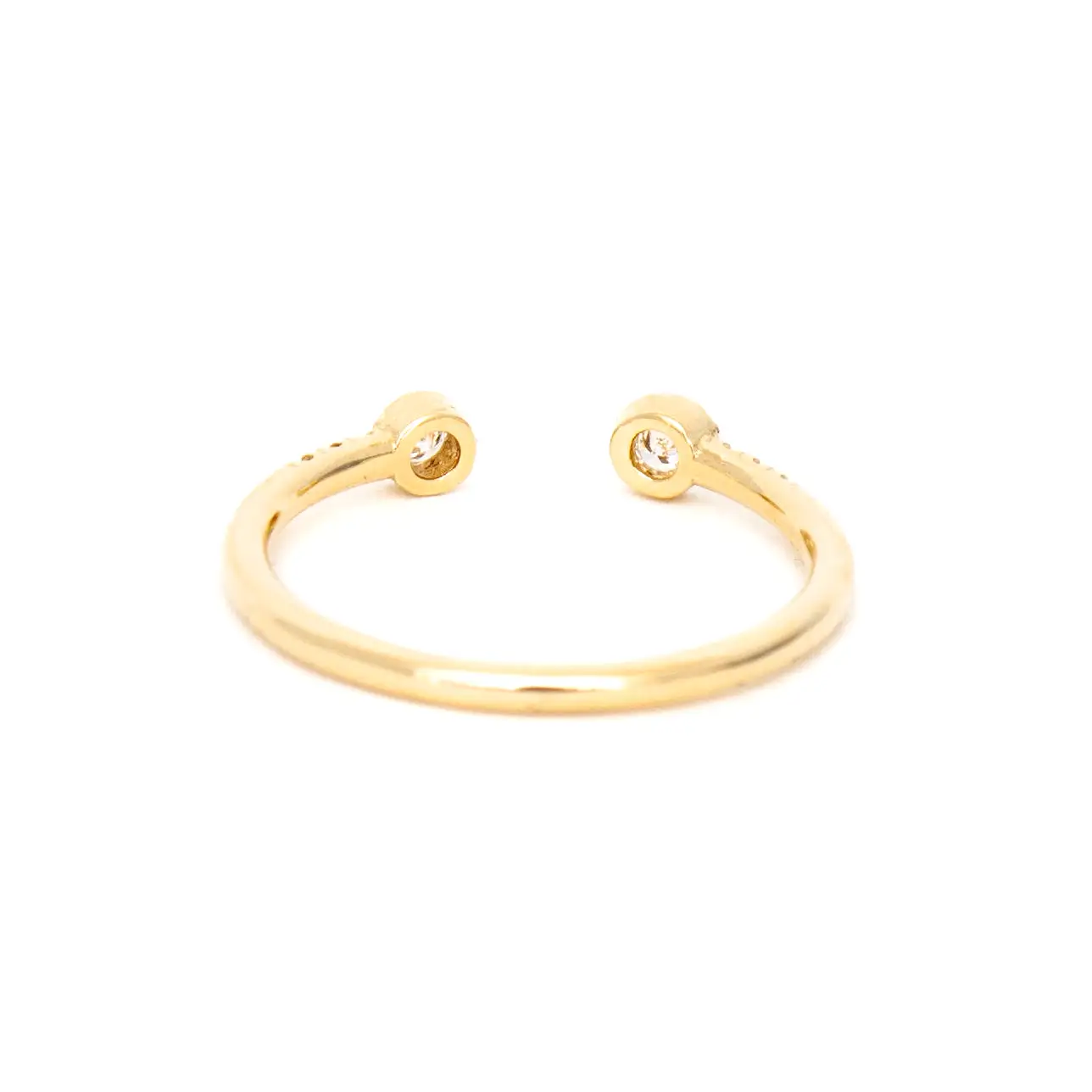 Bezel Equilibrium Cuff Ring