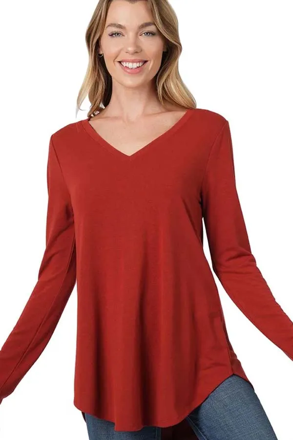 BK Basics PLUS V-neck Long Sleeve