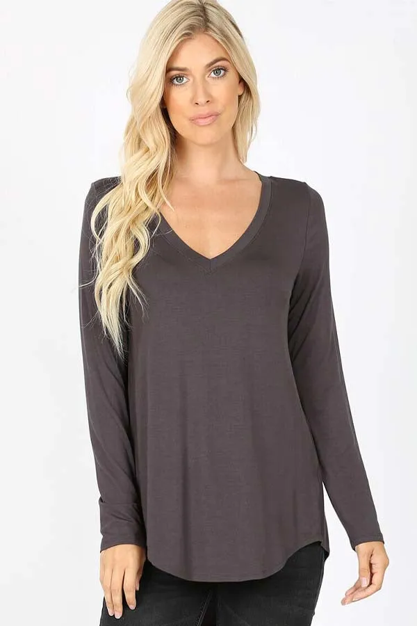 BK Basics PLUS V-neck Long Sleeve