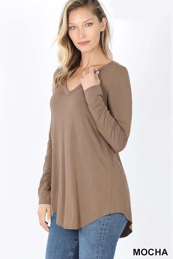 BK Basics PLUS V-neck Long Sleeve