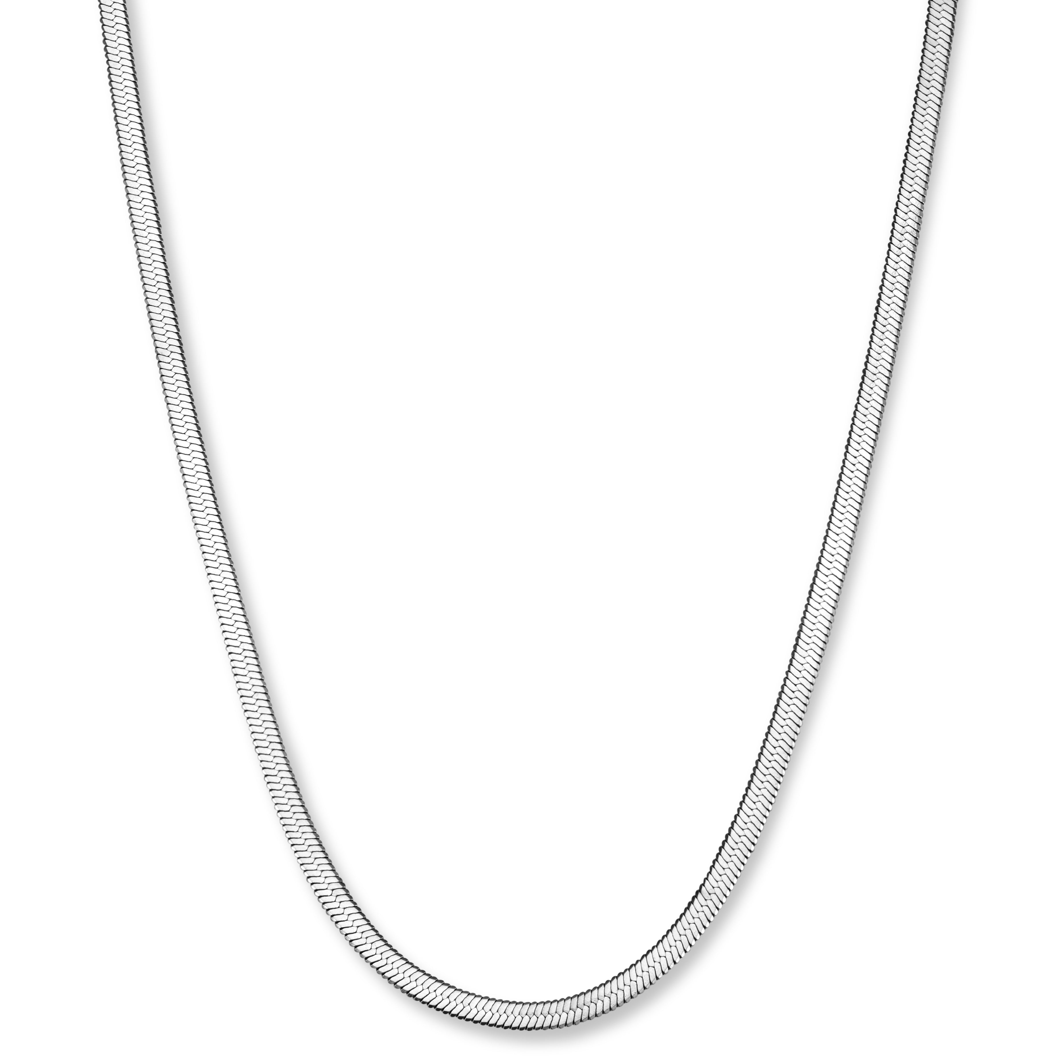 BLAK - Rosefield Snake Necklace - Silver