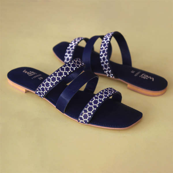 Blue Facny Slippers for women