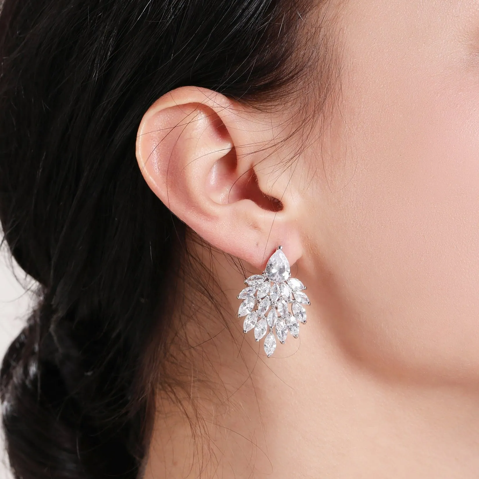 Brooklyn Designer Cubic Zirconia Earrings