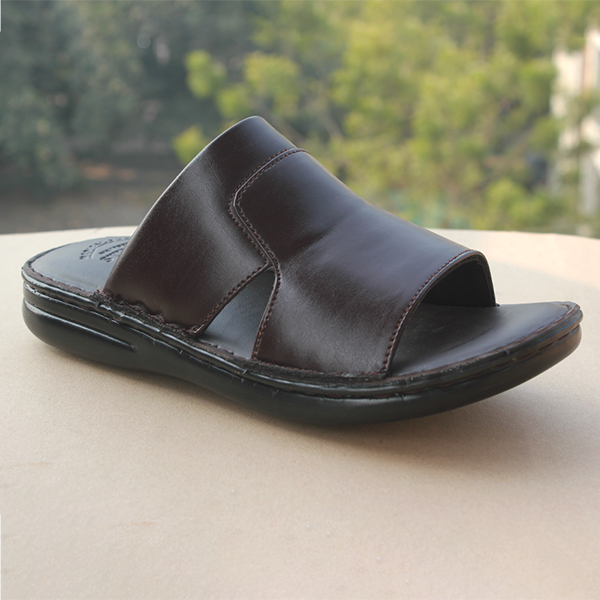 Brown medicated slippers