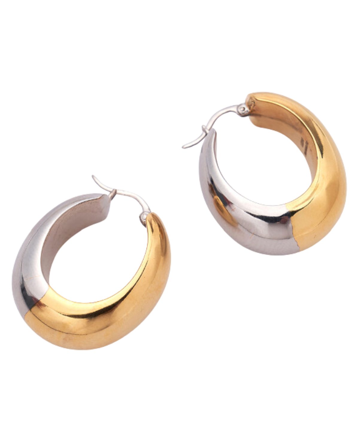 Bubble Hoops (Mixed Metal)