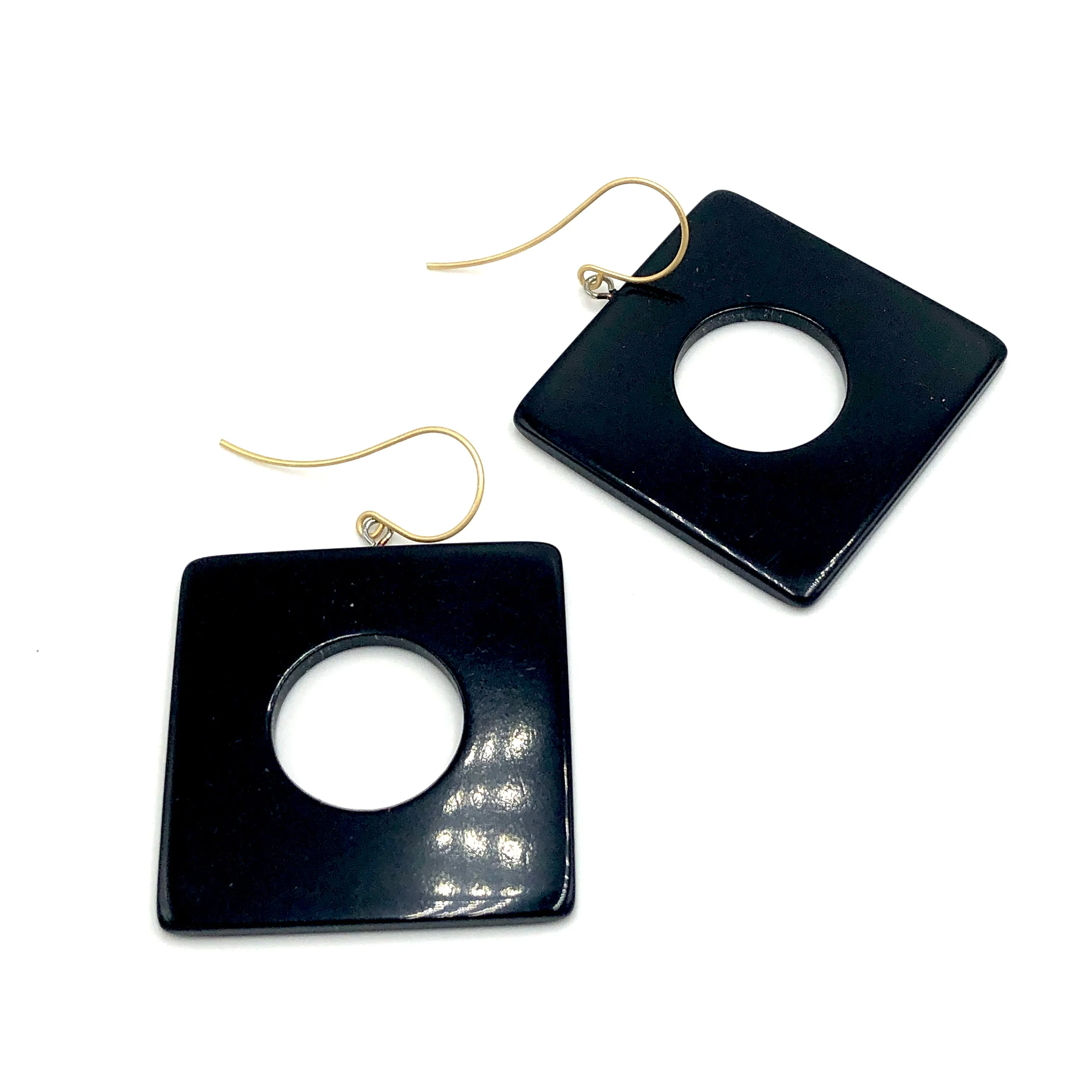 Business Per Usual Square Drop Earrings