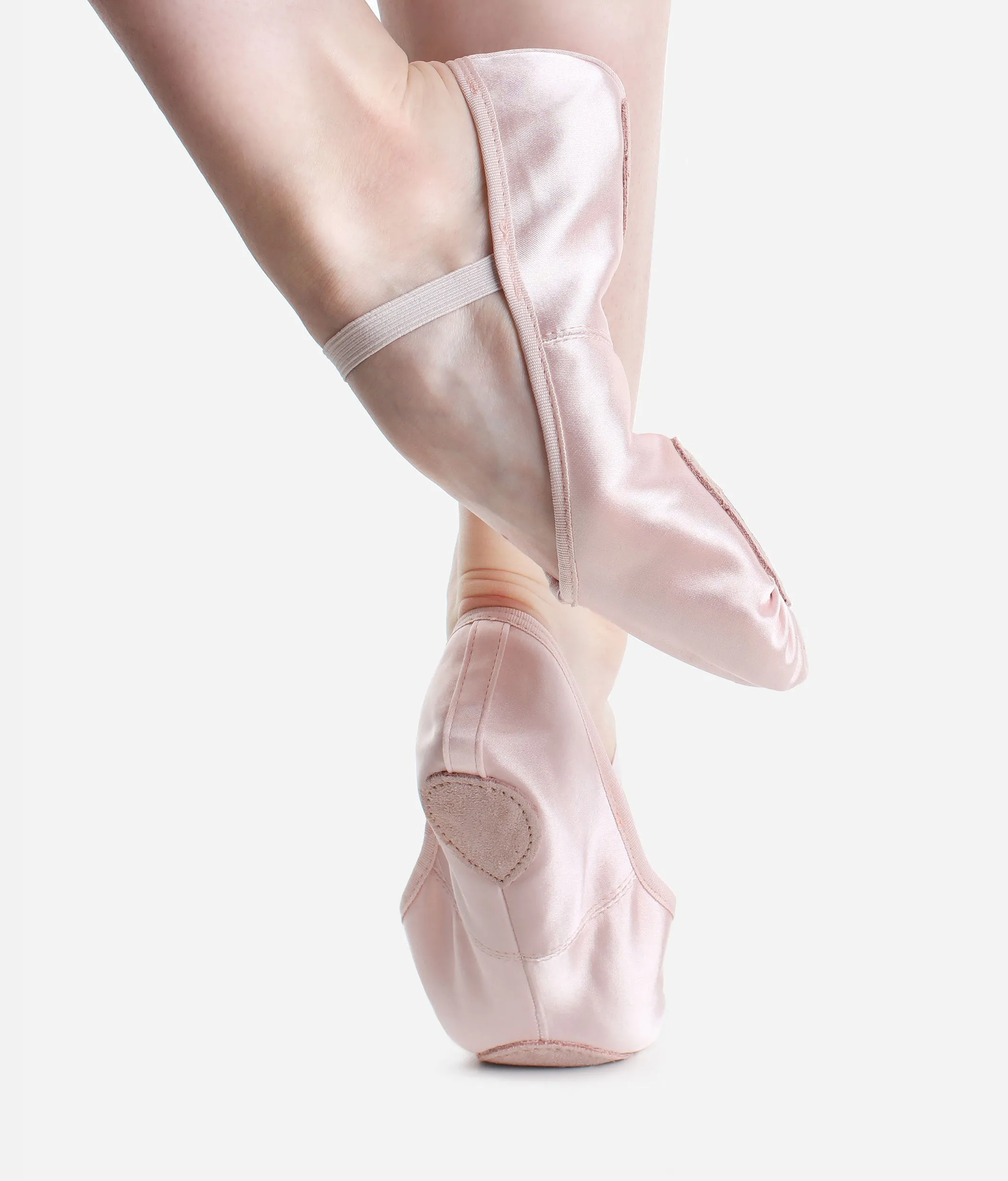 Child's Split-Sole Satin Ballet Shoes - BAE15