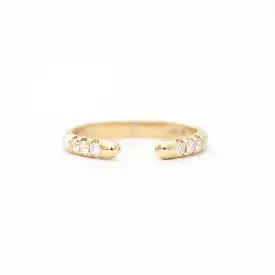 Chubby Diamond Equilibrium Cuff Ring