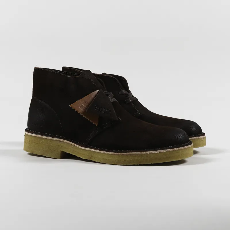 Clarks Originals Desert Boot 221 Dark Tan Suede