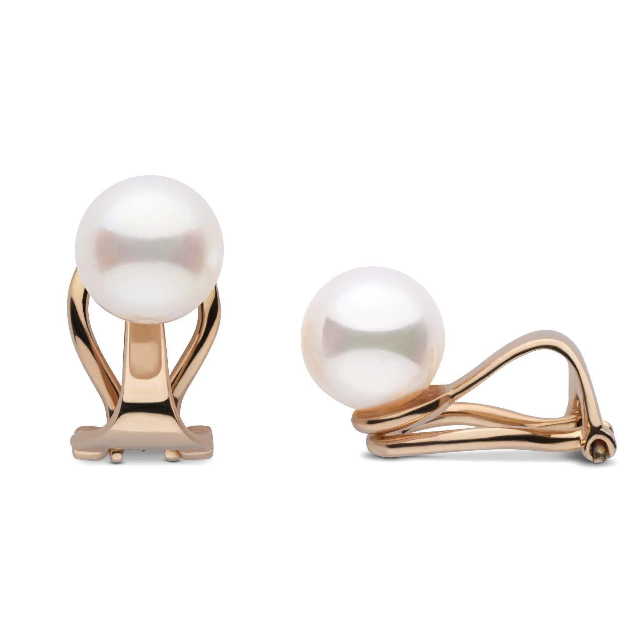 Clip Collection Freshadama 7.5-8.0 mm Pearl Stud Earrings