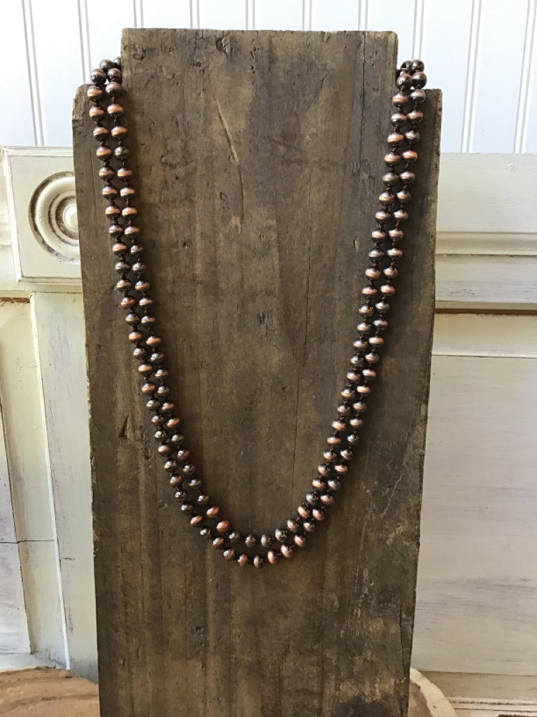 Copper 60 Navajo Style Pearl Necklace