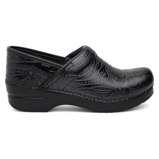 Dansko Women's Professional Clog - Black Tooled