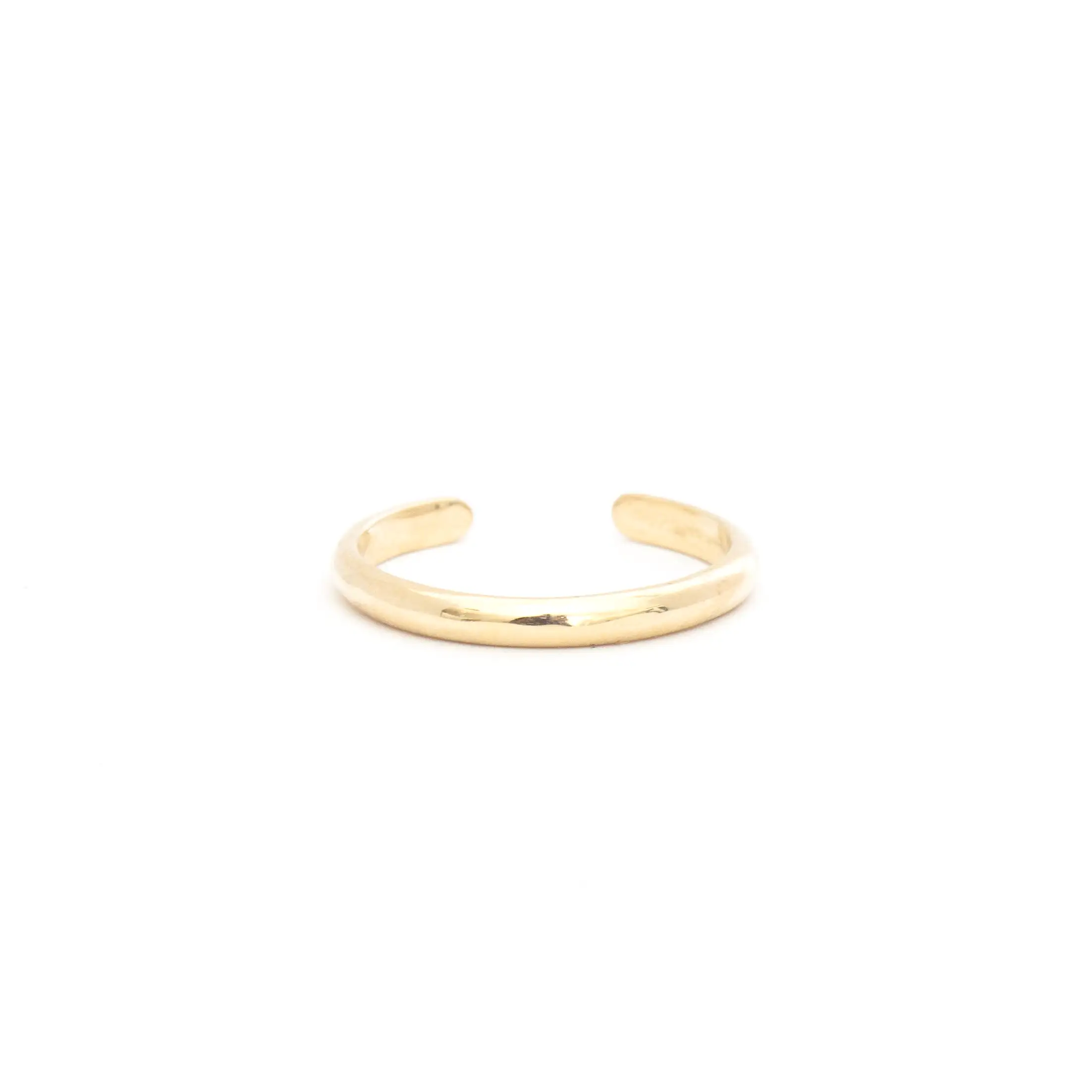 Diamond Baguette Half Round Cuff Ring