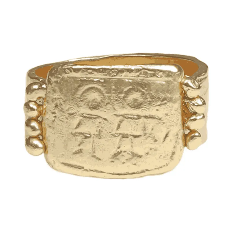 Dioscuri Pinky Ring - 18K Gold Plated