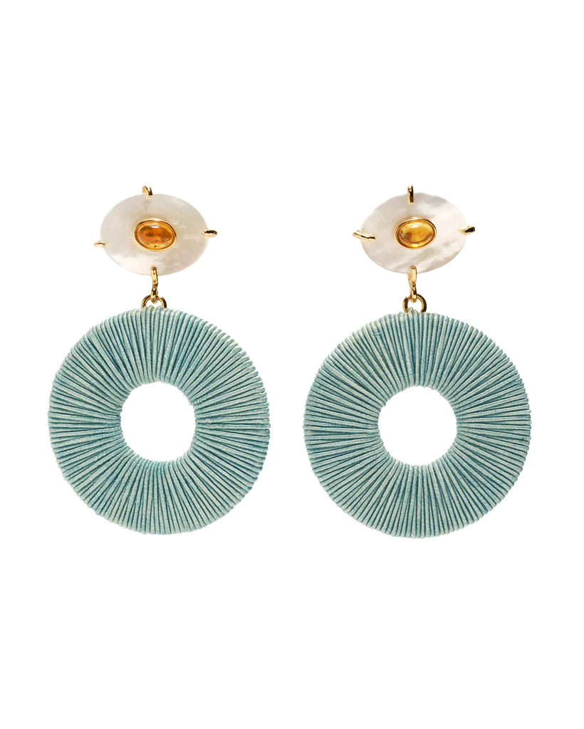 Domingo Earrings (Teal)