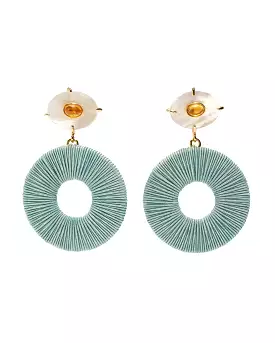 Domingo Earrings (Teal)