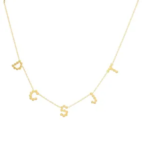 DSJ's Signature Meaningful Multi Gold Initial Necklace