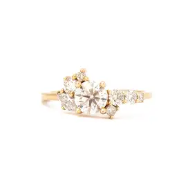 Exclusive Prism Diamond Cluster Ring