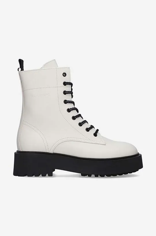 Filling Pieces leather biker boots Jenn women's white color 55628221812