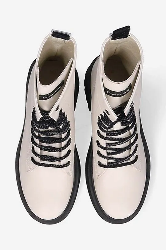 Filling Pieces leather biker boots Jenn women's white color 55628221812