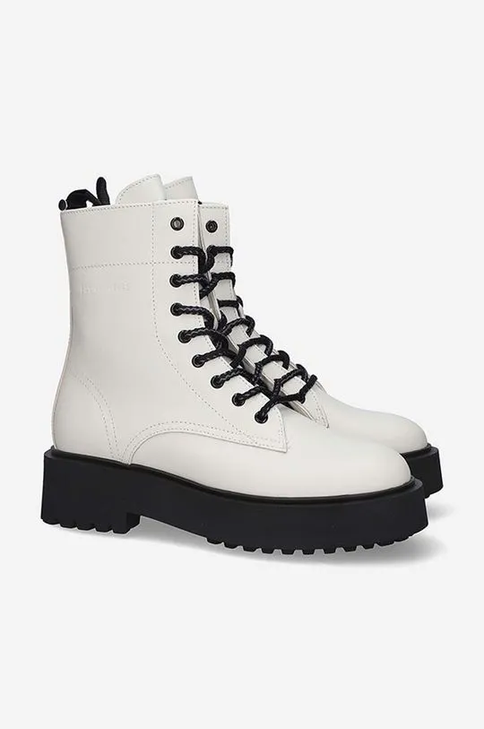 Filling Pieces leather biker boots Jenn women's white color 55628221812