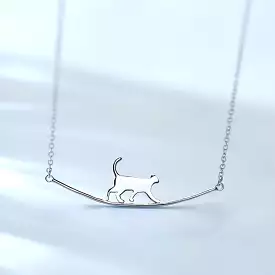 Fresh Accessories - Cat Stroll Sterling Silver Necklace