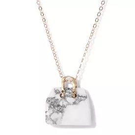 Fresh Accessories - Necklace Handbag Stone Marble