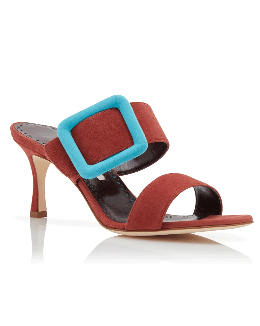 Gable Suede Sandal in Bicolore