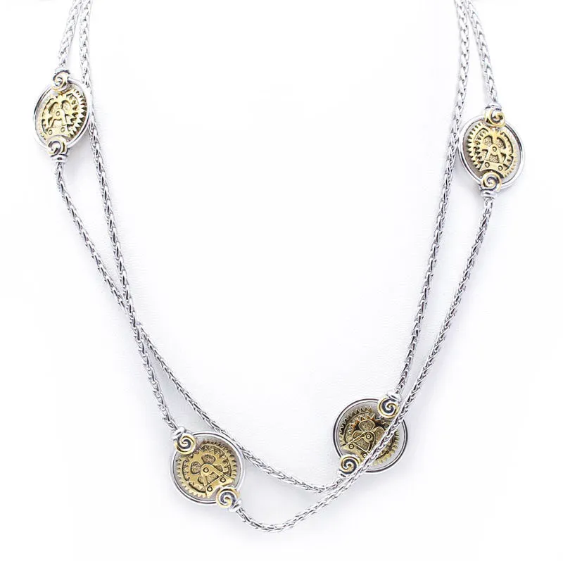 Gears of Time Round 36 inch Necklace by John Medeiros