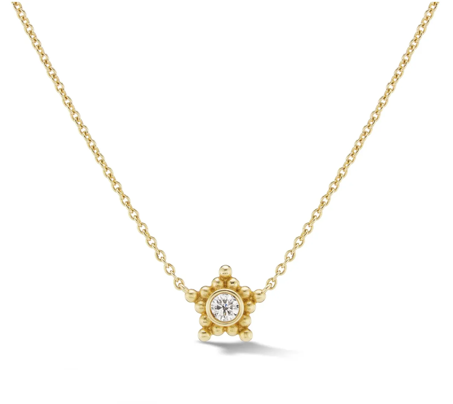 Granium Star Necklace in Diamond