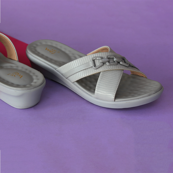 Grey Soft & Stylish Slippers for Women