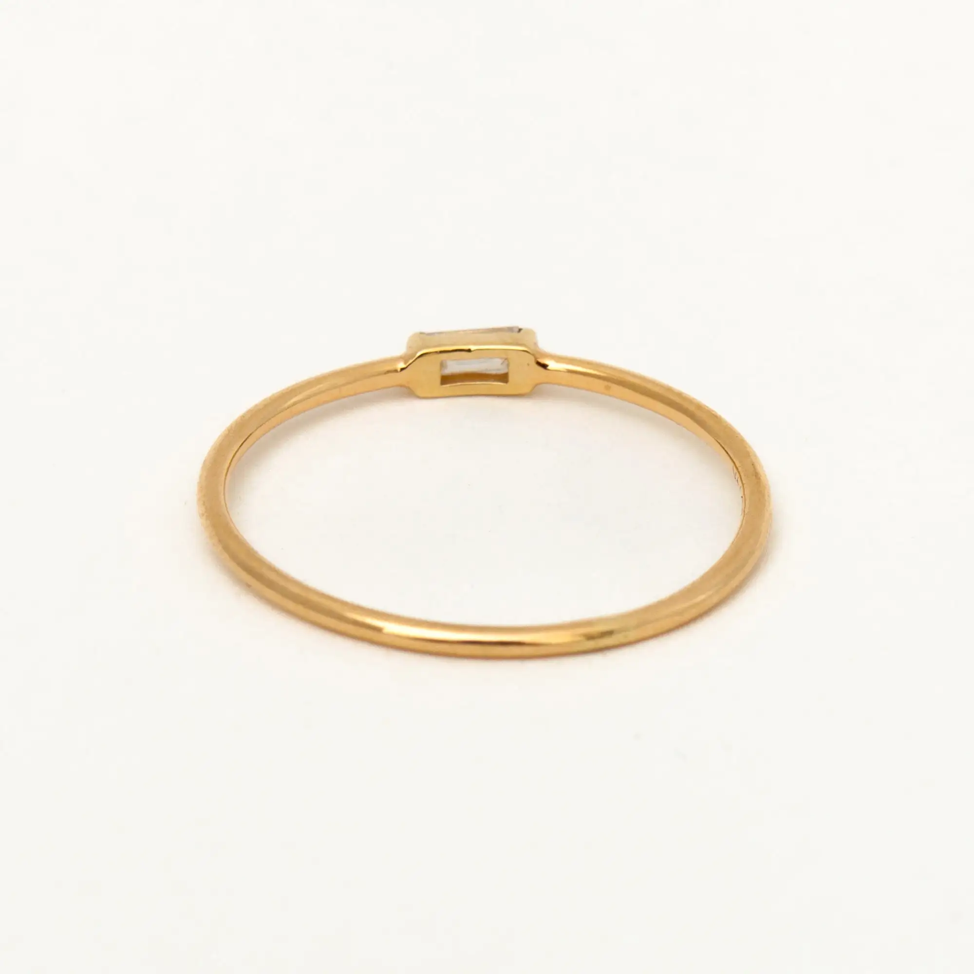 Horizontal Baguette Diamond Ring