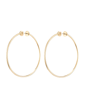 Icon Hoops Medium Earrings (Gold)