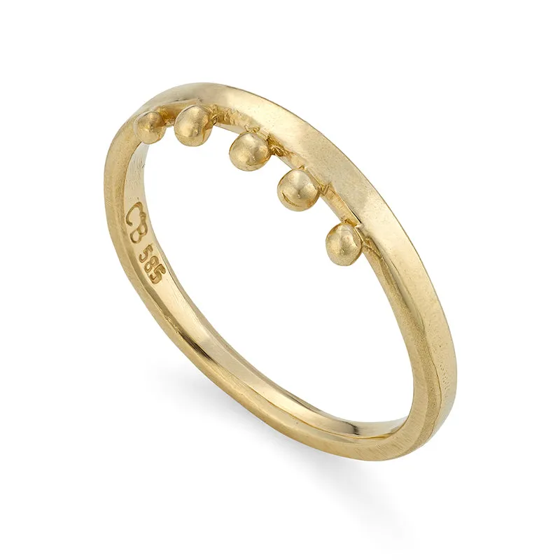 Iris Stacker Ring - Solid Gold