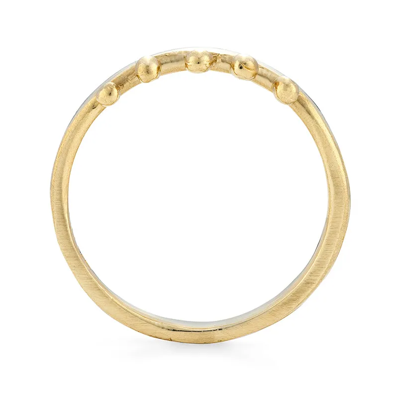 Iris Stacker Ring - Solid Gold