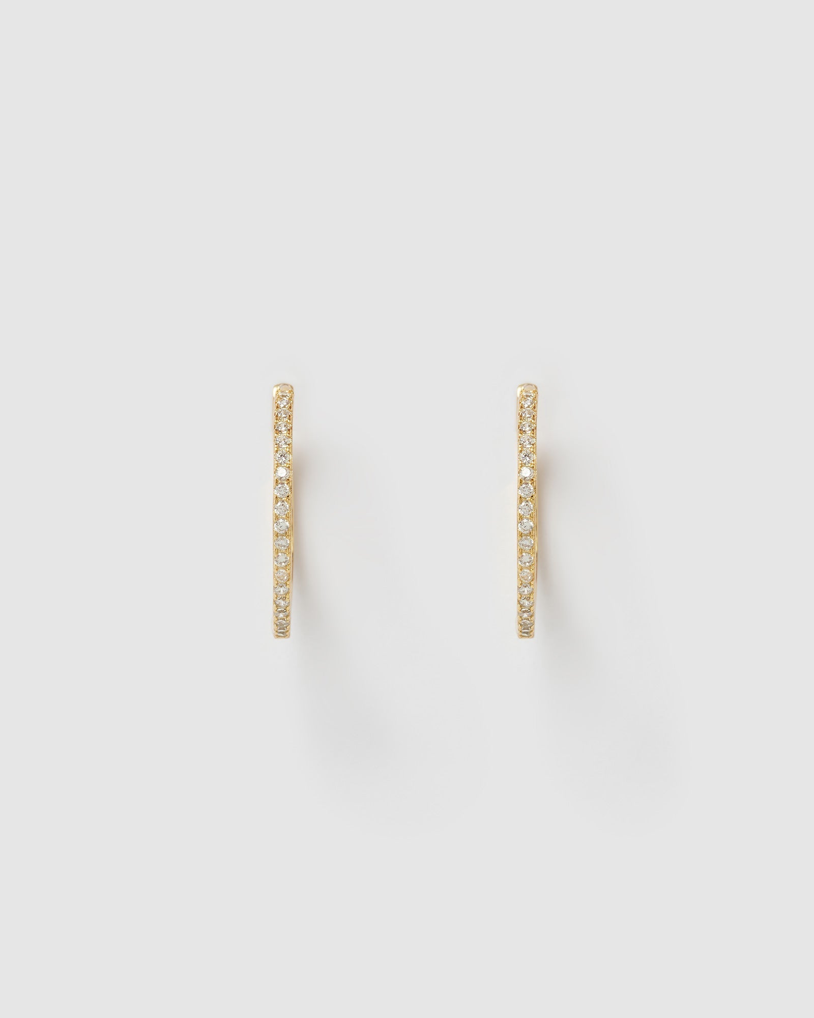 Izoa Rae Hoop Earrings Gold