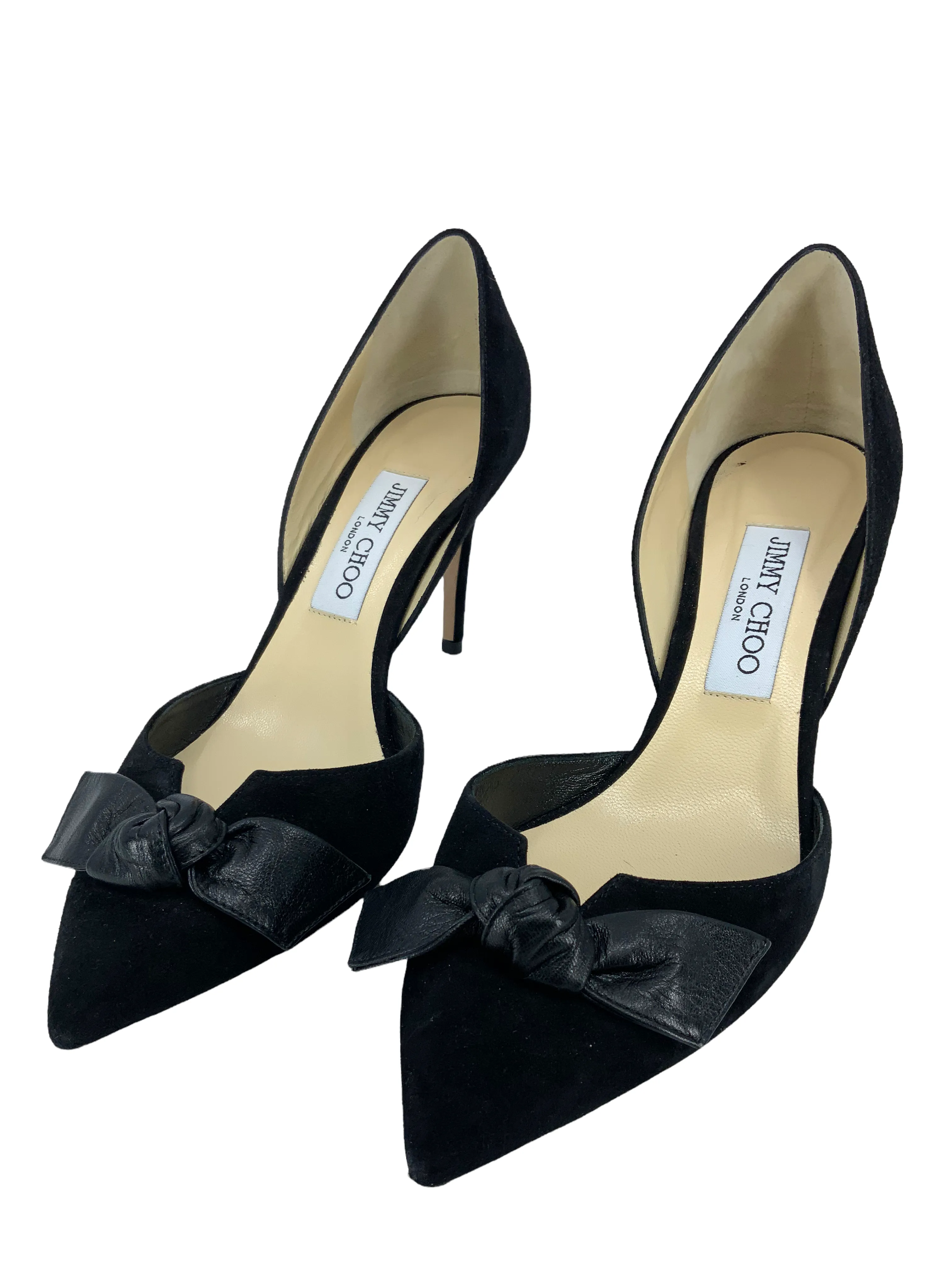 Jimmy Choo Twinkle Suede Bow d'Orsay Pump Size 8.5