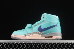 Jordan Legacy 312 water blue color matching Velcro three-in-one board shoes AV3922-384