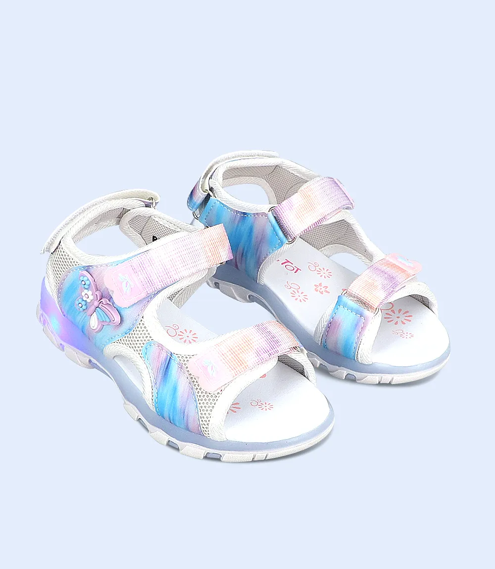 KG0116-WHITE-Girls Sandal