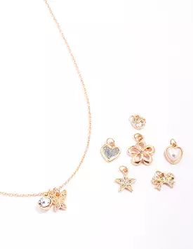 Kids Rose Gold Make Your Own DIY Charm Necklace